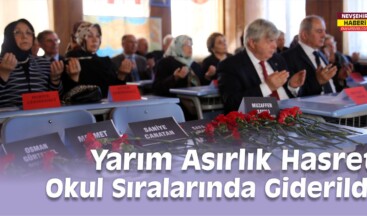 Okul Sıralarında Giderilen Yarım Asırlık Hasret