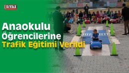 Şarkışla’da Anaokulu Öğrencilerine Trafik Eğitimi