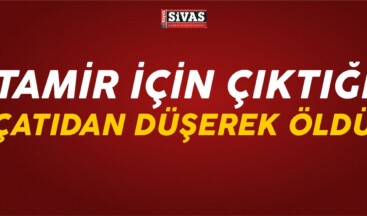 Tamir İçin Çıktığı Çatıdan Düşerek Öldü