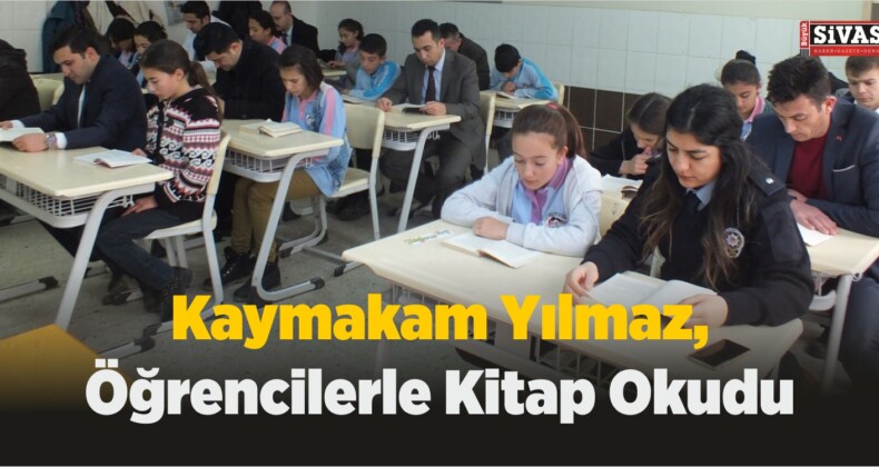 Kaymakam Yılmaz, Öğrencilerle Kitap Okudu