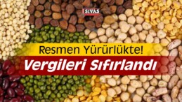 Resmen Yürürlükte! Vergileri Sıfırlandı