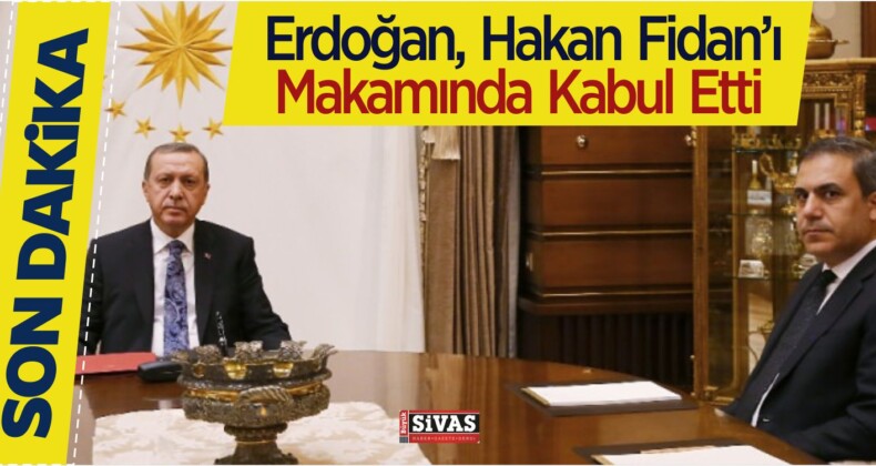 Cumhurbaşkanı Erdoğan, MiT Müsteşarı Hakan Fidan ‘ı Kabul Etti