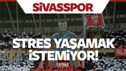 Demir Grup Sivasspor Stres Yaşamak İstemiyor. Hedef Avrupa Kupaları