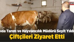 Gıda Tarım ve Hayvancılık Müdürü Seyit Yıldız Çiftçileri Ziyaret Etti