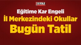 Kar Yağışı Nedeniyle İl Merkezindeki Okullar Bugün Tatil Edildi