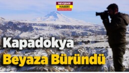 Kapadokya Beyaza Büründü