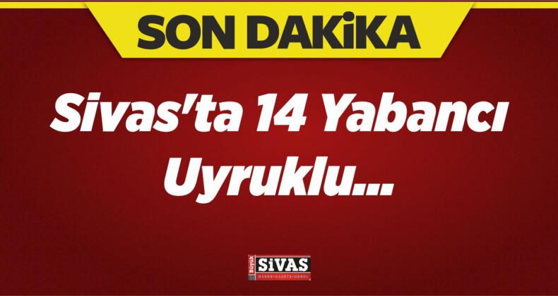 Sivas’ta 14 Yabancı Uyruklu…