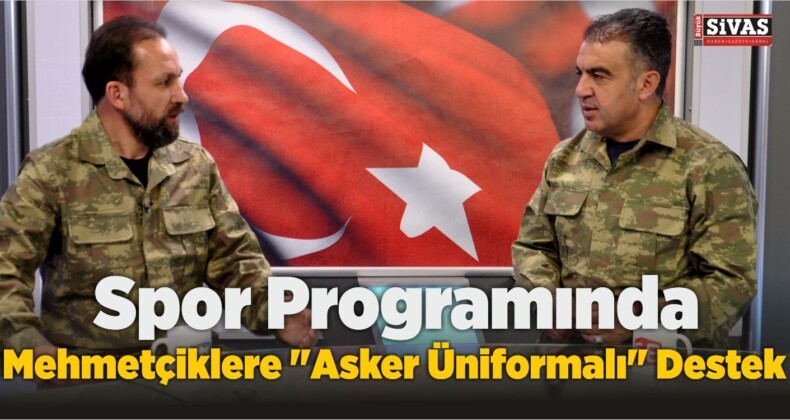 Spor Programında Mehmetçiklere “Asker Üniformalı” Destek