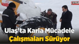 Ulaş’ta Karla Mücadele Çalışmaları Sürüyor