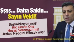 CHPli Vekil Öztürk Yılmaz, Basın Toplantısı Düzenledi