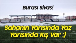 Sivas’ta Sahanın Yarısında Yaz Yarısında Kış! 4 Mevsim Birarada