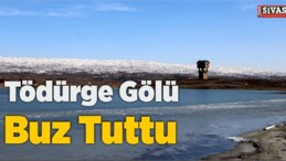 Tödürge Gölü Buz Tuttu