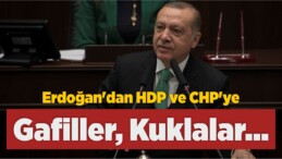 Erdoğan’dan HDP ve CHP’ye: Gafiller, Kuklalar…