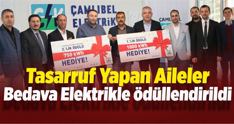 Tasarruf Yapan Aileler Bedava Elektrikle Ödüllendirildi