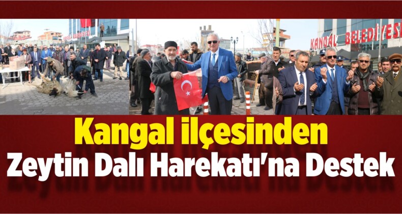 Kangal’da Zeytin Dalı Harekatı’na Destek