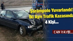 Şarampole Yuvarlandı! İki Ayrı Trafik Kazasında 4 Kişi Yaralandı!