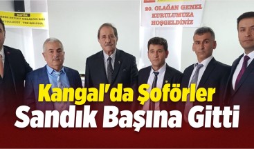 Kangal’da Şoförler Sandık Başına Gitti