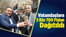 Orman Haftası Dolayısıyla Vatandaşlara 3 Bin 700 Fidan Dağıtıldı