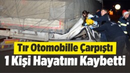 Tır Otomobille Çarpıştı: 1 Kişi Hayatını Kaybetti