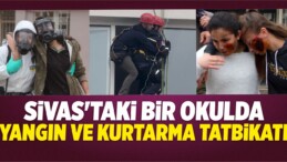 Sivas’ta Okulda Yangın Ve Kurtarma Tatbikatı