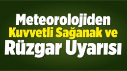 Meteorolojiden 4 İl İçin Kuvvetli Sağanak Ve Rüzgar Uyarısı