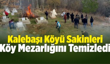 Köylülerden Mezarlık Temizliği