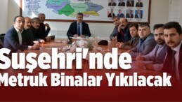 Suşehri’nde Metruk Binalar Yıkılacak