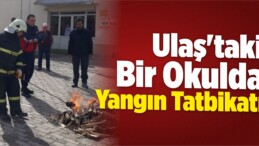 Ulaş’ta Okulda Yangın Tatbikatı