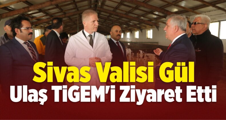 Sivas Valisi Gül Ulaş TİGEM ‘i Ziyaret Etti