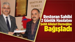 Şehit Aileleri Derneğine Bağış