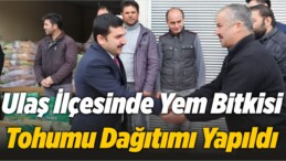 Ulaş İlçesinde Yem Bitkisi Tohumu Dağıtımı Yapıldı