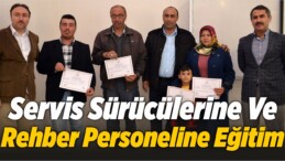 Servis Sürücülerine Ve Rehber Personeline Eğitim