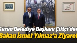 Gürün Belediye Başkanı Çiftçi’den Bakan Yılmaz’a Ziyaret