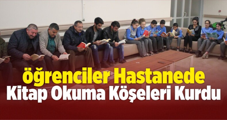 Öğrenciler Hastanede Kitap Okuma Köşeleri Kurdu