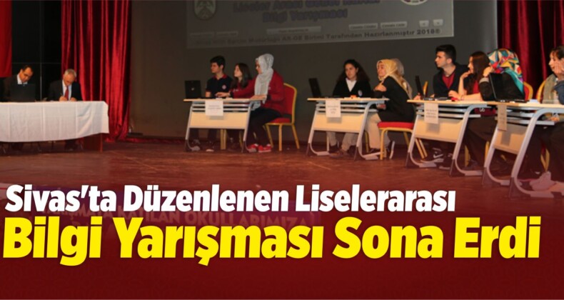 Liselerarası Bilgi Yarışması Sona Erdi