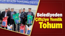 Belediyeden Çiftçiye Yemlik Tohum