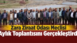 Zara Ziraat Odası Meclisi Toplandı