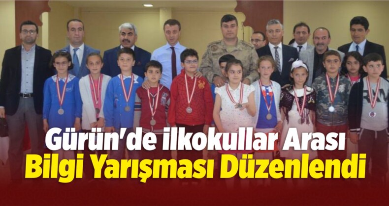 Gürün’de İlkokullar Arası Bilgi Yarışması