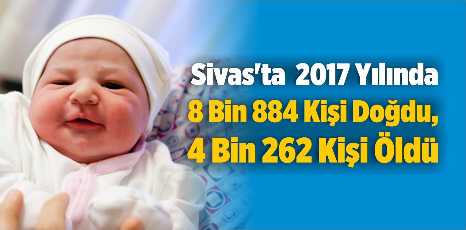 Sivas'ta 2017 Yılında 8 Bin 884 Kişi Doğdu, 4 Bin 262 Kişi ÖldüBüyük ...