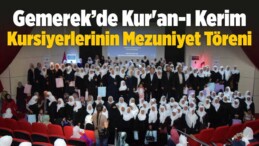 Gemerek’de Kur’an-ı Kerim Kursiyerlerinin Mezuniyet Töreni