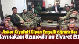 Engellilerden Suşehri Kaymakamı Uzunoğlu’na Ziyaret