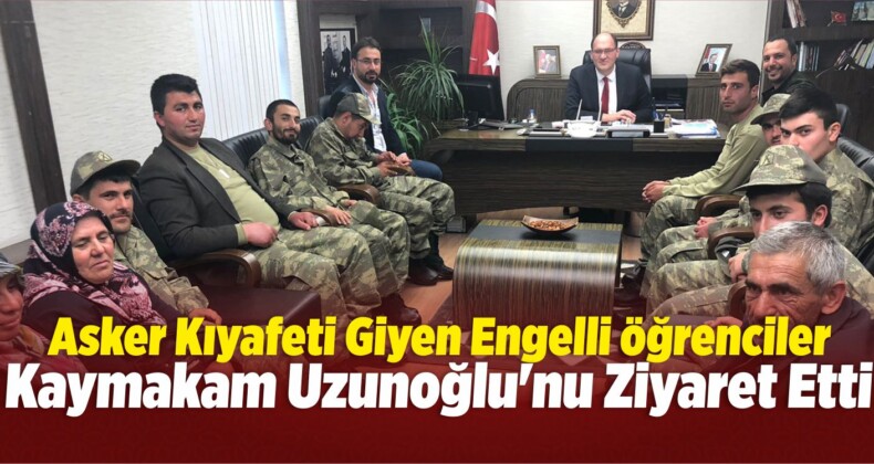 Engellilerden Suşehri Kaymakamı Uzunoğlu’na Ziyaret