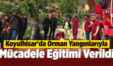 Koyulhisar’da Orman Yangınlarıyla Mücadele Eğitimi