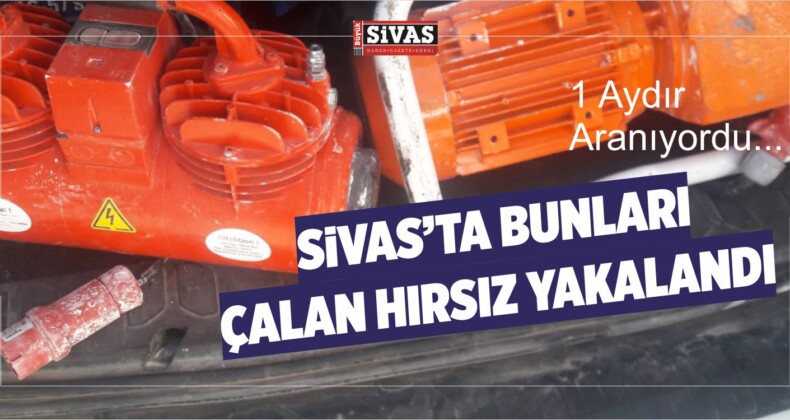 Sivas’ta inşaattan Alçı Makinesi Çalan Hırsız Yakalandı!