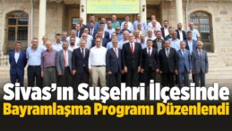 Suşehri İlçesinde Bayramlaşma Programı Düzenlendi