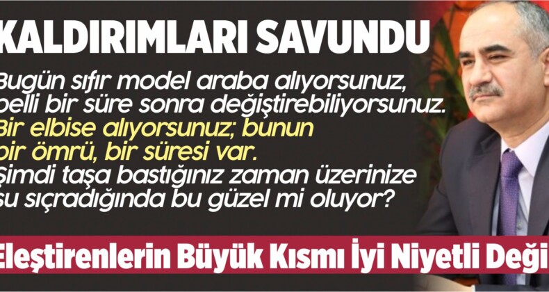 Başkan Aydın istasyon Caddesinde Yapılan Kaldırımları Savundu