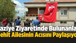 Taziye Ziyaretinde Bulunanlar, Şehit Ailesinin Acısını Paylaşıyor