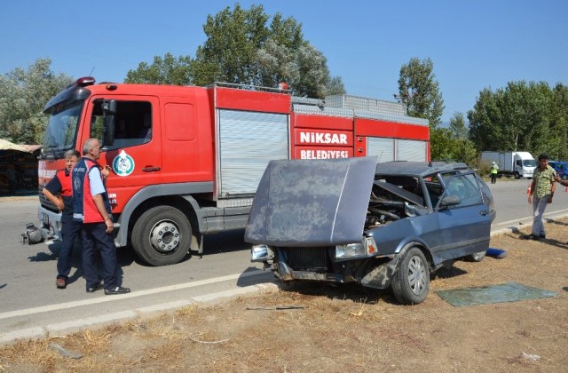 Tokat ta Otomobiller Çarpıştı: 1 Ölü, 8 Yaralı