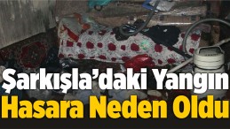 Şarkışla İlçesinde Bir Evde Çıkan Yangın Hasara Neden Oldu