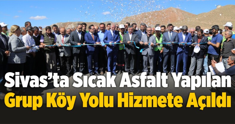 Sıcak Asfalt Yapılan Grup Köy Yolu Hizmete Açıldı